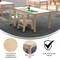 Flash Furniture 23.5 in W, 47.25 in L, 18 in H, Beechwood, Birch Plywood, Beech MK-ME088011-GG - alternate 5